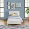 Alaterre Furniture Windsor Panel Wood Twin Bed, Driftwood White ANWI1131 - alternate 1